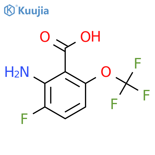2-Amino-3-fluoro-6-(trifluoromethoxy)benzoic acid structure