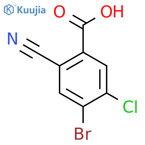 4-Bromo-5-chloro-2-cyanobenzoic acid structure