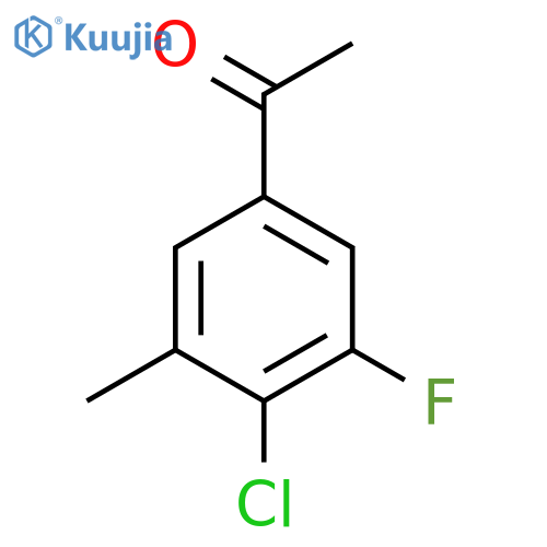 4'-Chloro-3'-fluoro-5'-methylacetophenone structure