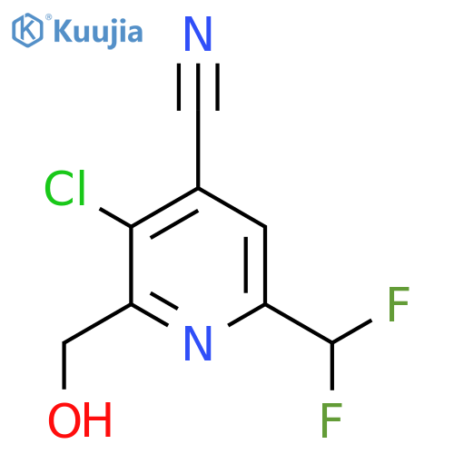 3-Chloro-4-cyano-6-(difluoromethyl)pyridine-2-methanol structure