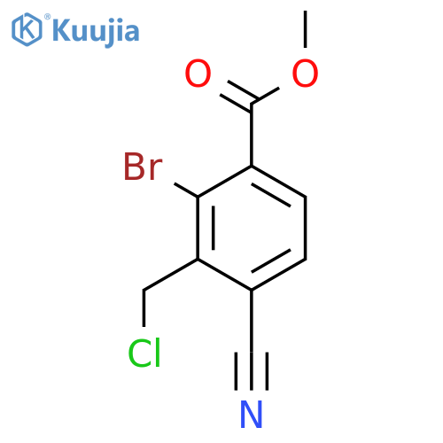 Methyl 2-bromo-3-chloromethyl-4-cyanobenzoate structure