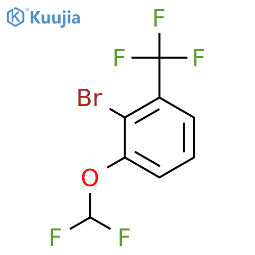2-Bromo-1-(difluoromethoxy)-3-(trifluoromethyl)benzene structure