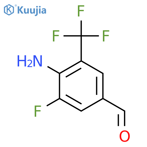 4-Amino-3-fluoro-5-(trifluoromethyl)benzaldehyde structure