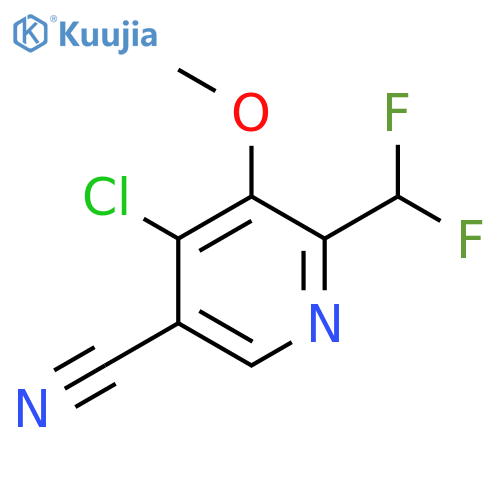 4-Chloro-5-cyano-2-(difluoromethyl)-3-methoxypyridine structure