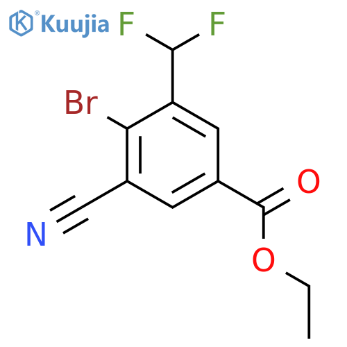 Ethyl 4-bromo-3-cyano-5-(difluoromethyl)benzoate structure