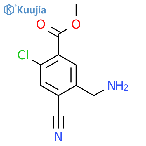 Methyl 5-aminomethyl-2-chloro-4-cyanobenzoate structure