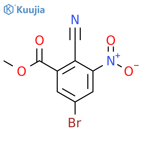 Methyl 5-bromo-2-cyano-3-nitrobenzoate structure