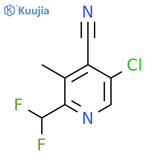 5-Chloro-4-cyano-2-(difluoromethyl)-3-methylpyridine structure