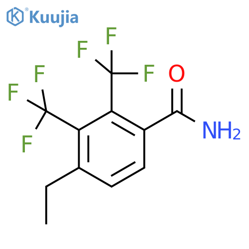 2,3-Bis(trifluoromethyl)-4-ethylbenzamide structure
