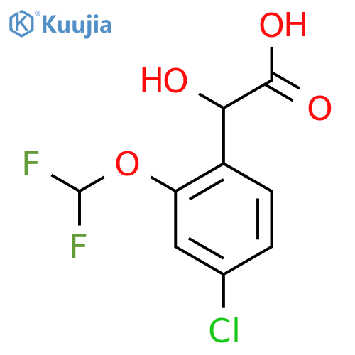 4-Chloro-2-(difluoromethoxy)mandelic acid structure