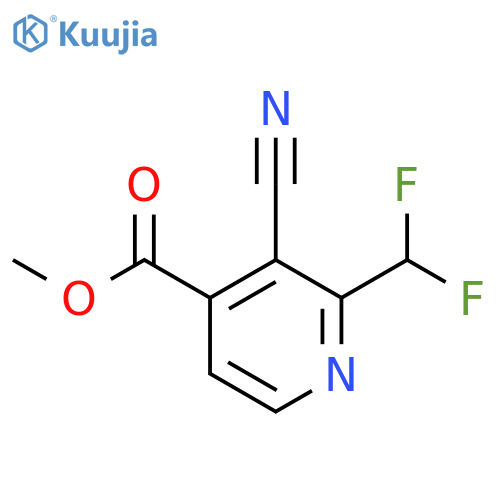 Methyl 3-cyano-2-(difluoromethyl)isonicotinate structure