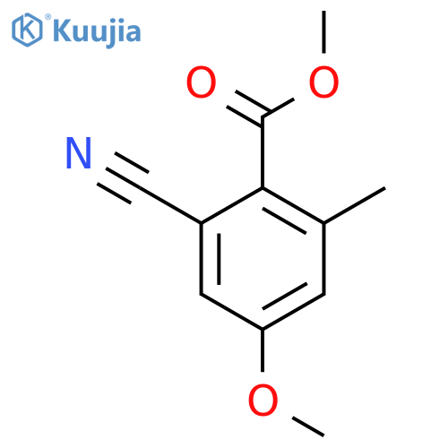 Methyl 2-cyano-4-methoxy-6-methylbenzoate structure
