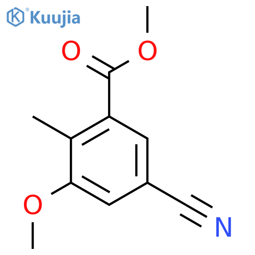 Methyl 5-cyano-3-methoxy-2-methylbenzoate structure