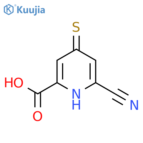 6-Cyano-4-mercaptopicolinic acid structure