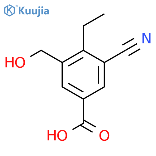 3-Cyano-4-ethyl-5-(hydroxymethyl)benzoic acid structure