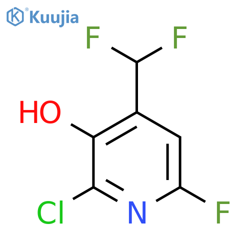 2-Chloro-4-(difluoromethyl)-6-fluoro-3-hydroxypyridine structure
