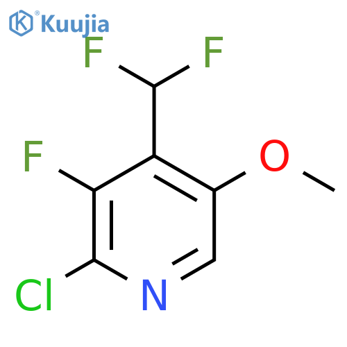 2-Chloro-4-(difluoromethyl)-3-fluoro-5-methoxypyridine structure