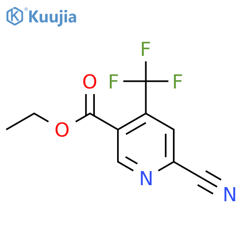 Ethyl 6-cyano-4-(trifluoromethyl)nicotinate structure