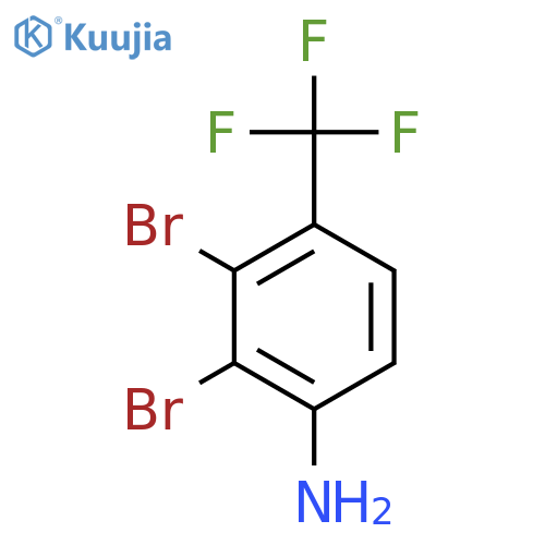 2,3-Dibromo-4-(trifluoromethyl)aniline structure