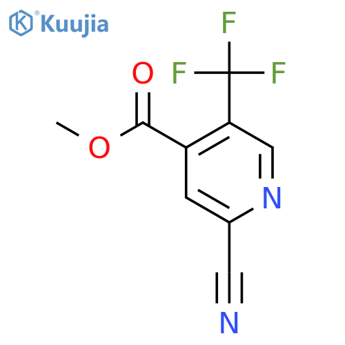 Methyl 2-cyano-5-(trifluoromethyl)isonicotinate structure