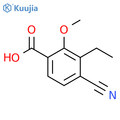 4-Cyano-3-ethyl-2-methoxybenzoic acid structure
