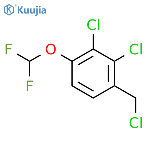 2,3-Dichloro-4-(difluoromethoxy)benzyl chloride structure