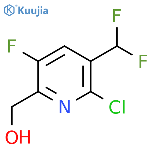 2-Chloro-3-(difluoromethyl)-5-fluoropyridine-6-methanol structure