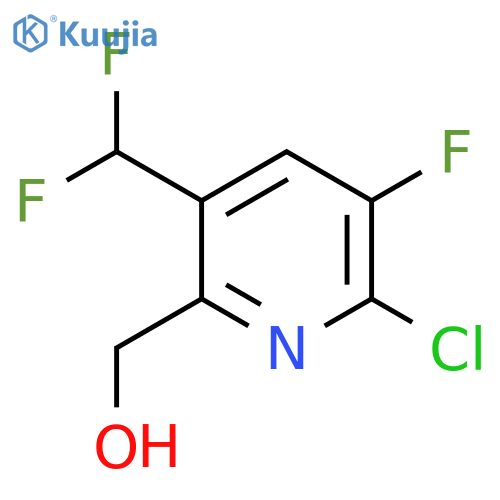 2-Chloro-5-(difluoromethyl)-3-fluoropyridine-6-methanol structure
