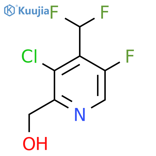 3-Chloro-4-(difluoromethyl)-5-fluoropyridine-2-methanol structure