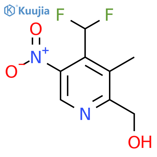 4-(Difluoromethyl)-3-methyl-5-nitropyridine-2-methanol structure