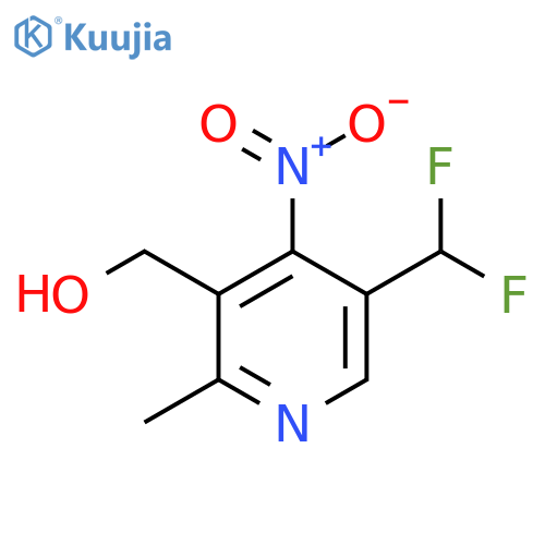 5-(Difluoromethyl)-2-methyl-4-nitropyridine-3-methanol structure