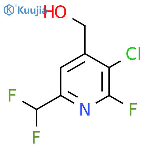 3-Chloro-6-(difluoromethyl)-2-fluoropyridine-4-methanol structure