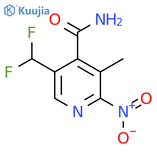 5-(Difluoromethyl)-3-methyl-2-nitropyridine-4-carboxamide structure