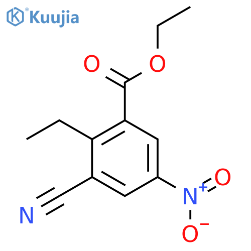 Ethyl 3-cyano-2-ethyl-5-nitrobenzoate structure