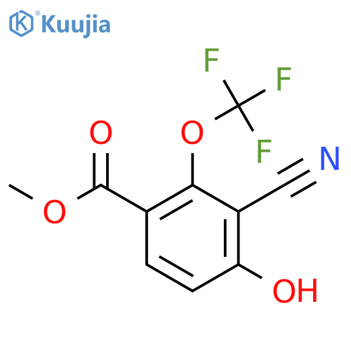 Methyl 3-cyano-4-hydroxy-2-(trifluoromethoxy)benzoate structure