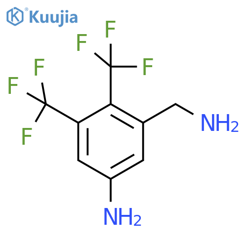 5-Amino-2,3-bis(trifluoromethyl)benzylamine structure