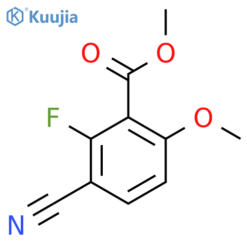 Methyl 3-cyano-2-fluoro-6-methoxybenzoate structure