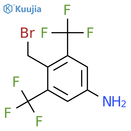 4-Amino-2,6-bis(trifluoromethyl)benzyl bromide structure