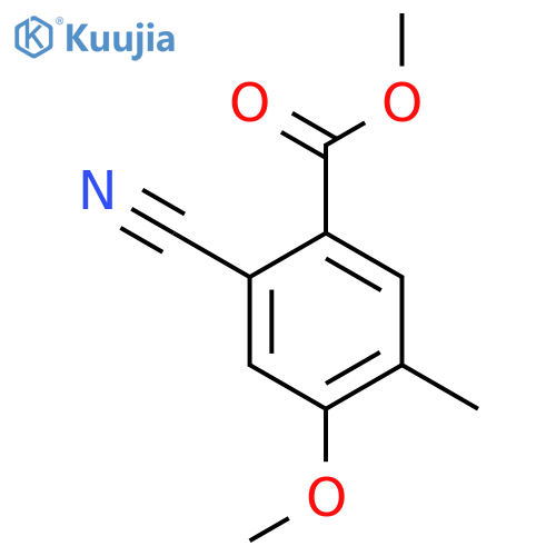 Methyl 2-cyano-4-methoxy-5-methylbenzoate structure