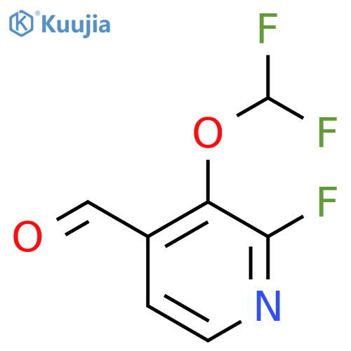 3-Difluoromethoxy-2-fluoro-4-formylpyridine structure