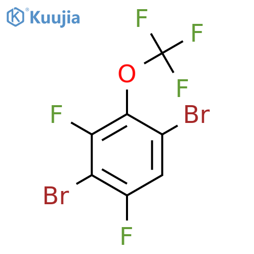 1,4-Dibromo-3,5-difluoro-2-(trifluoromethoxy)benzene structure