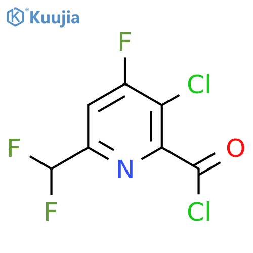 3-Chloro-6-(difluoromethyl)-4-fluoropyridine-2-carbonyl chloride structure