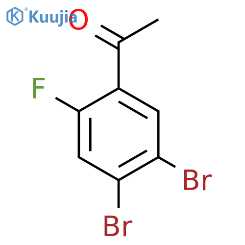 4',5'-Dibromo-2'-fluoroacetophenone structure