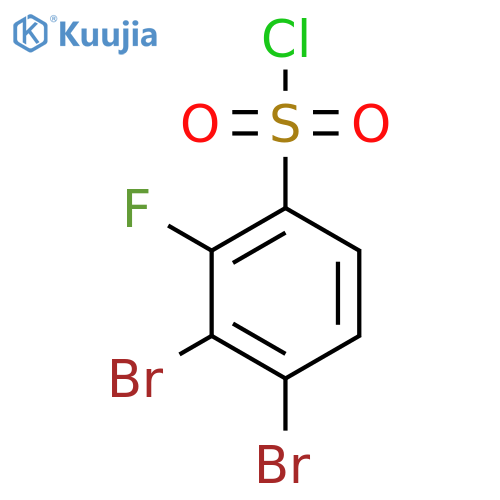 3,4-Dibromo-2-fluorobenzenesulfonyl chloride structure