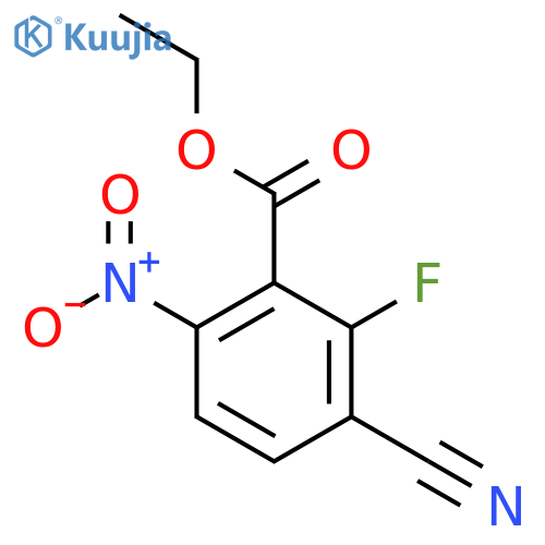 Ethyl 3-cyano-2-fluoro-6-nitrobenzoate structure