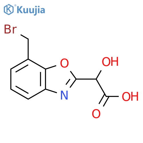 7-(Bromomethyl)-2-(carboxy(hydroxy)methyl)benzo[d]oxazole structure