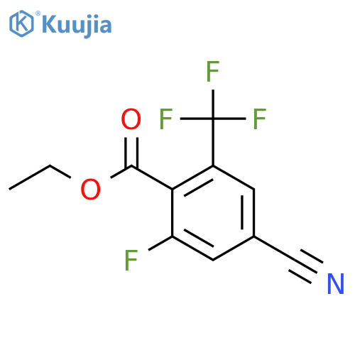 Ethyl 4-cyano-2-fluoro-6-(trifluoromethyl)benzoate structure