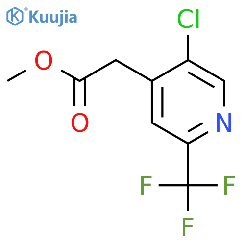 Methyl 5-chloro-2-(trifluoromethyl)pyridine-4-acetate structure