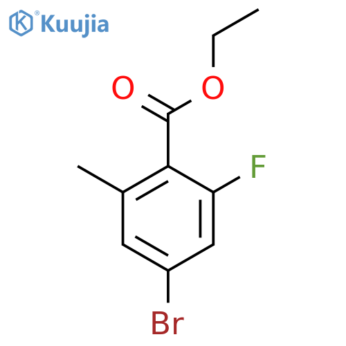 Ethyl 4-bromo-2-fluoro-6-methylbenzoate structure