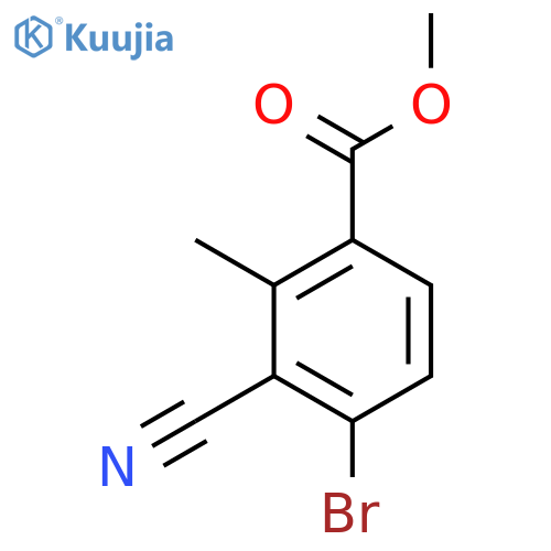 Methyl 4-bromo-3-cyano-2-methylbenzoate structure